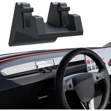 Mey İthalat Yonzee Silikon Telefon Montaj Tutucu Tesla 2024 Model 3 Highland Dashboard Ön Cam Hava Firar Eller Serbest Cep Telefonu Montaj iPhone Android Akıllı Telefon (Uygun Değil 2017-2023 Model 3)