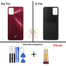 Arsking Reeder Vida Seti + Yapıştırıcı S19 Max Bordo Yapıştırıcı B-7000 Yapıştırıcı Vida Seti Arka Kapak Arka Cam Batarya Kapağı Lazer Kesim Kapak Pil Kapağı Back Cover