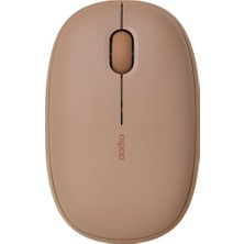 Mey İthalat Rapoo M660 Sessiz Kablosuz Fare, Kablosuz Fare, 1300 Dpı Sensör, 9 Ay Pil Ömrü, Sessiz Tuşlar, Ergonomik, Sağ Elini Kullananlar ve Sol Elini Kullananlar Için, Pc ve Mac Için, Kahverengi