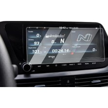 Mey İthalat Engo Hyundai I20 10.25 Inç Multimedya & Navigasyon ile Uyumlu Mat Ekran Koruyucu Şeffaf Parlak & Çizilmez