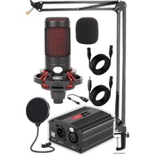 Mey İthalat Midex Cxn-30 Paket-3 +48V Phantomlu Mikrofon Stand Seti