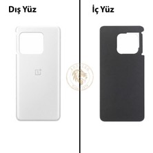 Arsking One Plus One Plus 10 Pro Beyaz Arka Kapak Arka Cam Batarya Kapağı Lazer Kesim Kapak Pil Kapağı Back Cover