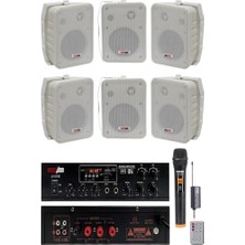 Mey İthalat Lastvoice Large Plus Paket-5 Hoparlör ve Anfi Anons Ses Sistemi Seti