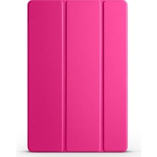 Mey İthalat Constraın - Galaxy Tab A9 Plus ile Uyumlu Msra Smart Cover Standlı 1-1 Kılıf-Pembe Koyu