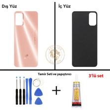 Arsking Reeder Vida Seti + Yapıştırıcı S19 Max Pro S Rose Gold Yapıştırıcı B-7000 Yapıştırıcı Vida Seti Arka Kapak Arka Cam Batarya Kapağı Lazer Kesim Kapak Pil Kapağı Back Cover