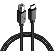 Mey İthalat Type-C To Usb-B Yazıcı Tarayıcı Printer Kablosu (1.5 Metre) - Pc ve Laptop ile Yazıcı Ara Bağlantı Data Kablosu - USB 2.0 Hızlı ve Stabil Yazdırma - Kolay Kullanım - Usb-C Printer Kablosu