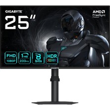 Mey İthalat Gıgabyte 24.5 G25F2 200Hz 1ms Ss IPS Full Hd Freesync Hdr Pivot Flat Gaming Monitör