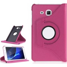 Mey İthalat Samsung Galaxy Tab E 9.6 T560 T563 T565 ile Uyumlu Kılıf 360 Dönebilen Standlı Case Pembe Koyu