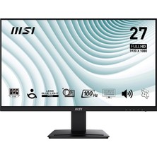 Mey İthalat Msı Pro MP273A 27" 1920X1080 IPS 100Hz 1ms Anti-Glare Full Hd Monitör