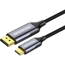 Mey İthalat Usb-C To Display Port Cable, Dp1.4, USB 3.2 Standart, 8k 30Hz, 4K 120Hz Desteği, Thunderbolt 4, Thunderbolt 3, 2 Metre, En Yeni Model