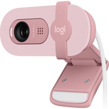Mey İthalat Logitech Brıo 100 Full Hd Web Kamerası, Toplantı ve Yayın Amaçlı, Otomatik Işık Dengesi, Dahili Mikrofon, Gizlilik Kapağı, Usb-A, Microsoft Teams, Google Meet, Zoom ile Uyumlu, Pembe