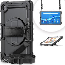 Mey İthalat Samsung Galaxy Tab A8 10.5 SM-X200 X205 X207 ile Uyumlu Kılıf Defender Askılı Pars Case Fuji Siyah