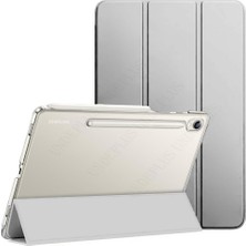 Mey İthalat Samsung Galaxy Tab S9 X710 X716 X718 ile Uyumlu Kılıf Pu Deri Smart Standlı Case(12.4inç Değildir) Kırmızı