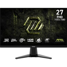 Mey İthalat Msı Mag 275F E20 27″ 200Hz 0.5ms Adaptivesync Hdr Ready Fhd Rapid IPS Gaming Monitör