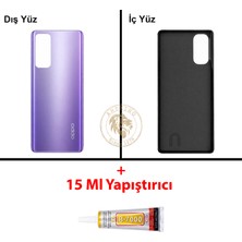 Arsking Oppo Kapak Yapıştırıcı Reno 4 Mor Yapıştırıcı B-7000 Yapıştırıcı Arka Kapak Arka Cam Batarya Kapağı Lazer Kesim Kapak Pil Kapağı Back Cover