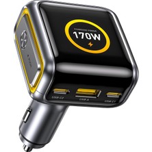 Mey İthalat Aohi Superauto Araç Içi ŞARJI,170W Hızlı Şarj Çakmaklık Adaptörü