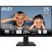 Mey İthalat Msı 24.5" Pro MP252 Kurumsal Monitör, Fhd, 16:9, Flat, Ips, 100Hz, 1ms Adaptive-Sync