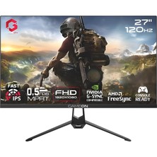 Mey İthalat Gameon GOES27FHD120IPS 27" Fhd, 120Hz, Mprt 0.5ms, HDMI 2.1, Ps5 Destekli Çerçevesiz IPS Siyah Oyuncu Monitörü