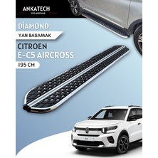 Ankatech Citroen E-C5 Aircross Elektrikli Dıamond Krom Yan Basamak 193 cm 2024 Üzeri A+ Kalite