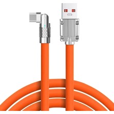 Mey İthalat Daytona A6015 USB To Type C Hızlı Şarj Data Kablosu Çevirici Dönüştürücü Adaptör 180° Döner 120W - 1m x 2 Adet