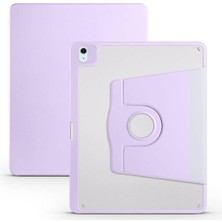 Mey İthalat Constraın - iPad Air 13 2025 M3 Kılıf Termik Kalem Bölmeli Dönebilen Standlı Kılıf - Lila 5