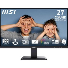 Mey İthalat Msı 27" Pro MP273U Kurumsal Monitör, Uhd, 16:9, Flat, IPS 60Hz,4ms, Adaptive-Sync