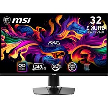 Mey İthalat Msı Mag 321UPX Qd-Oled 31.5" 0.03MS 240Hz UHD Qd-Oled Adaptive-Sync Gaming (Oyuncu) Monitör