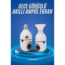 Bezos Gece Görüşlü Akıllı Dönebilen Ev Kamerası Ampül Kamera