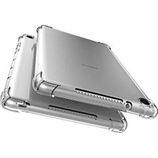 Mey İthalat Huawei Mediapad T5 10 ile Uyumlu Kılıf Darbelere Dayanıklı Şeffaf Kapak Renksiz
