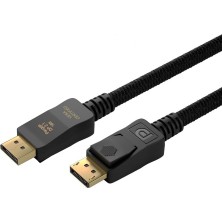 Mey İthalat Paugge Vesa Sertifikalı Displayport 2.1 Kablo – 16K 60HZ, 8k 120Hz, 8k 60Hz, 4K 240Hz (2 Metre)