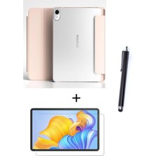 Mey İthalat Constraın - Huawei ile Uyumlu Matepad 11.5 Inç 2023 Kılıf Standlı 360 Koruma Kapak Ekran Koruyucu Kalem 3'lü Set - Pembe 1