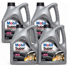 Mobil Süper 2000 X1 10W-40 Motor Yağ 4 x 4 Litre