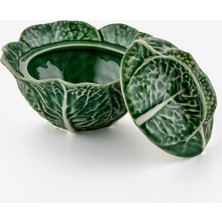 Bordallo Pinheiro Cabbage Yeşil Seramik Servis Kasesi 13,5 cm