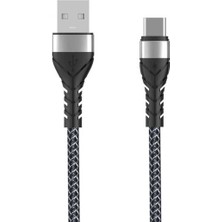 Mey İthalat Psr Aksesuar Siyah Siyah Bax Type - C USB Kablo 1m ile Uyumlu