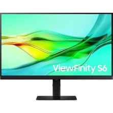 Mey İthalat Samsung Viewfinity S6 S60UD, 32" Inç Qhd Monitör, 2560 x 1440, 5ms, Ips, 100Hz, HDR10, Usb-C, Kvm, Pivot Ayarı, LS32D600UAUXUF