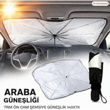 Brave Ekonomik Uv Filtreli  Otomobil Ön Cam Şemsiye Güneşlik 140X79CM – Katlanabilir Serin Iç Mekân