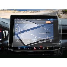 Mey İthalat Engo Jeep Compass 10.1 Inç Multimedya & Navigasyon ile Uyumlu Ekran Koruyucu Nano Şeffaf Parlak & Çizilmez