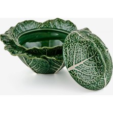 Bordallo Pinheiro Cabbage Yeşil Seramik Servis Kasesi 33 cm