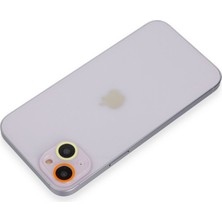 Bezos iPhone 13 Renkli Kamera Lens Koruma Cam - Sarı-Turuncu