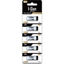 Mey İthalat I-Gen 23A Pil 5'li Paket 12V MN21 (A23 / 23A / V23GA / LRV08 / 8LR932)
