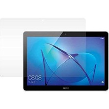 Mey İthalat Huawei Mediapad T5 10 Inc ile Uyumlu Tablet Temperli Cam Ekran Koruyucu Renksiz