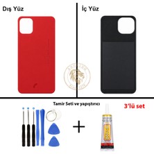 Arsking Reeder Vida Seti + Yapıştırıcı S23 Max Pro Kırmızı Yapıştırıcı B-7000 Yapıştırıcı Vida Seti Arka Kapak Arka Cam Batarya Kapağı Lazer Kesim Kapak Pil Kapağı Back Cover