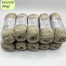 Oxford İplik Ihrac Fazlası 10'lu Paket 350/400GR Amigurumi Ipi Bej EX12159