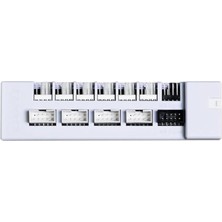 Mey İthalat Lian Li Evrensel USB ve Pwm Fan Hub, 4 USB Başlıklı Fan Kontrol Cihazı - 6 Fan Bağlantı Noktası - Manyetik Montaj - 5V/4PIN - Psu/anakart Evrensel Kılıf Uyumluluğu - Beyaz (EG-HUB01W)