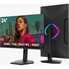 Mey İthalat Gamepower Lunis L25 24 Inç 240 Hz 0,5 Ms Fast IPS Fhd Rgb Pivot Oyun Monitörü