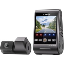 Mey İthalat Viofo A229 Ultra 2 Kameralı Ön ve Arka 4k+4k Sony Starvis 2 Sensörlü Dual Hdr Wi-Fi 6 Gps'li Araç Kamerası