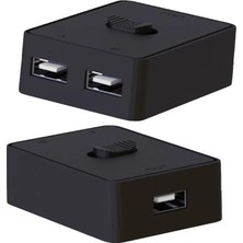 Mey İthalat Lunatic 5945 2 Port USB 2.0 To Kvm Switch Çoklu Pc Kasa Çoklayıcı Hub Anahtar Bir Pc’ye Iki Farklı USB Cihaz Bağlama Bir USB Cihazı Iki Farklı Pc’de Kullanabilme
