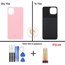 Arsking Reeder Vida Seti + Yapıştırıcı S23 Max Pro Açık Pembe Yapıştırıcı B-7000 Yapıştırıcı Vida Seti Arka Kapak Arka Cam Batarya Kapağı Lazer Kesim Kapak Pil Kapağı Back Cover