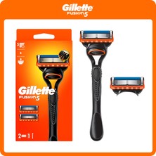 Gillette Fusion Tıraş Makinesi + 2 Yedek Tıraş Bıçağı