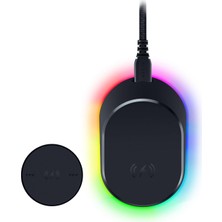 Mey İthalat Razer Mouse Dock Pro ve Şarj Yuvası - Razer Oyun Fareleri Için (Manyetik Kablosuz Şarj Yuvası, Hiperspeed 4k, 8 Rgb Renkli Aydınlatma ve Uyumlu Fareler Için Modül) Siyah